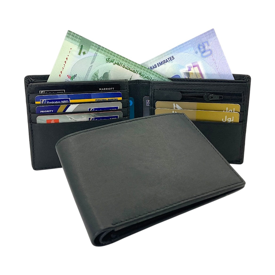 Smooth Top Grain Billfold Wallet # 1244S-ZIP