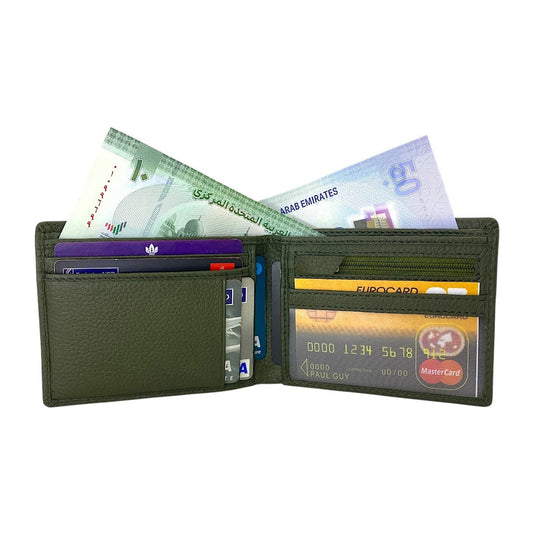 Smooth Top Grain Billfold Wallet # 1250 ZIP PKT